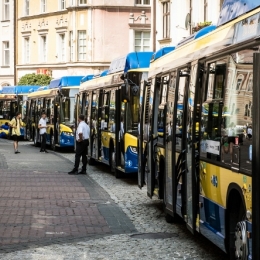 Autobusy marki SCANIA Citywide LF CNG - sesja na ulicach Tarnowa